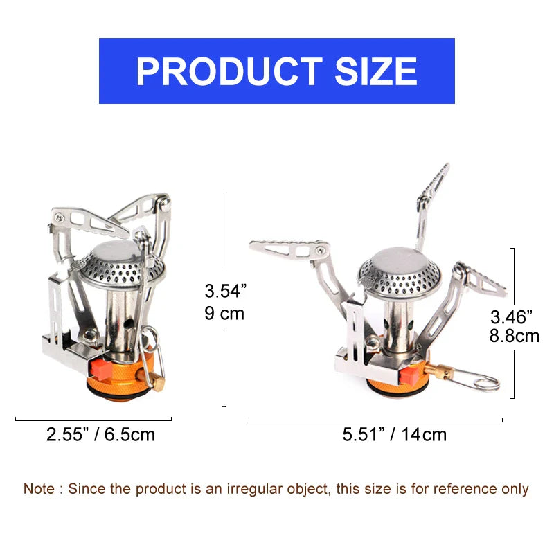 Widesea Camping Cookware Set Portable Pot Stove Knife Fork Cup