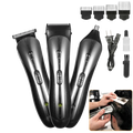 Men Electric Hair Clipper 3-in-1 Grooming Kit Set
