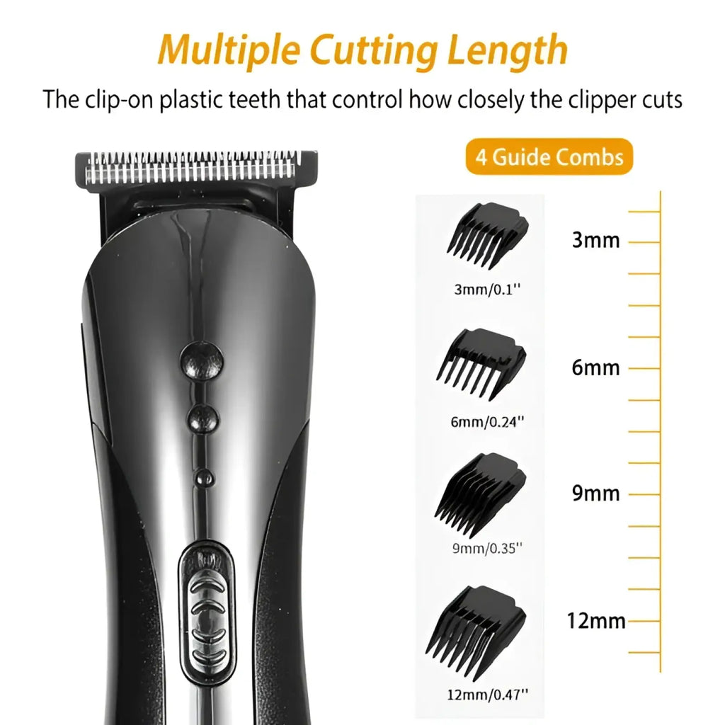 Men Electric Hair Clipper 3-in-1 Grooming Kit Set