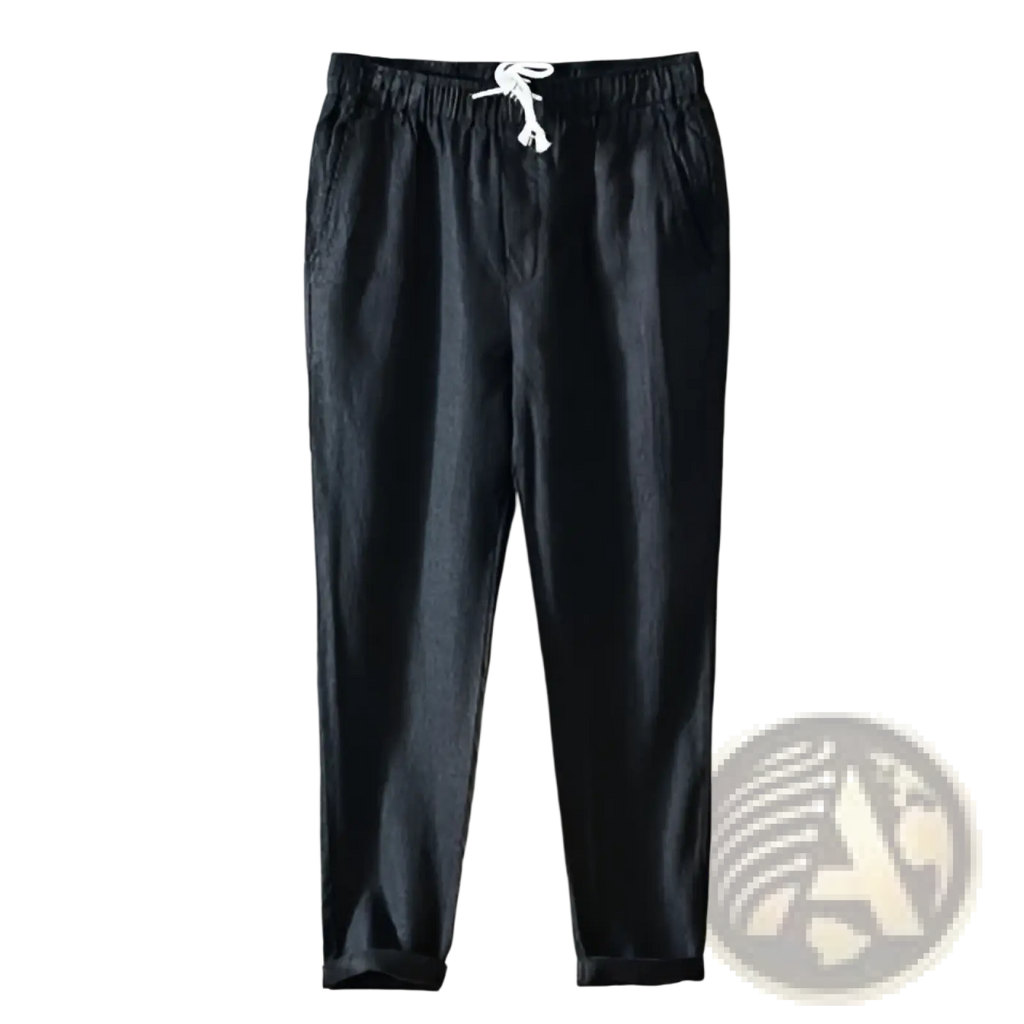 Men's Casual Plus Size Straight Fit Linen Joggers