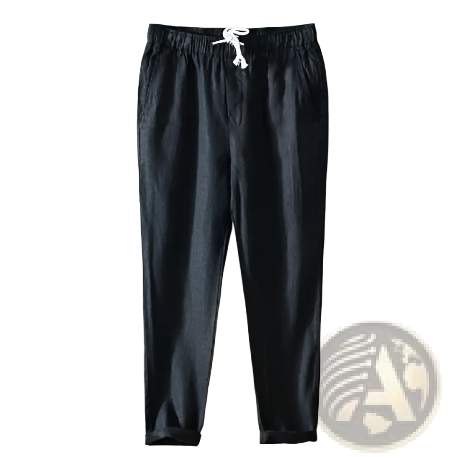 Men's Casual Plus Size Straight Fit Linen Joggers