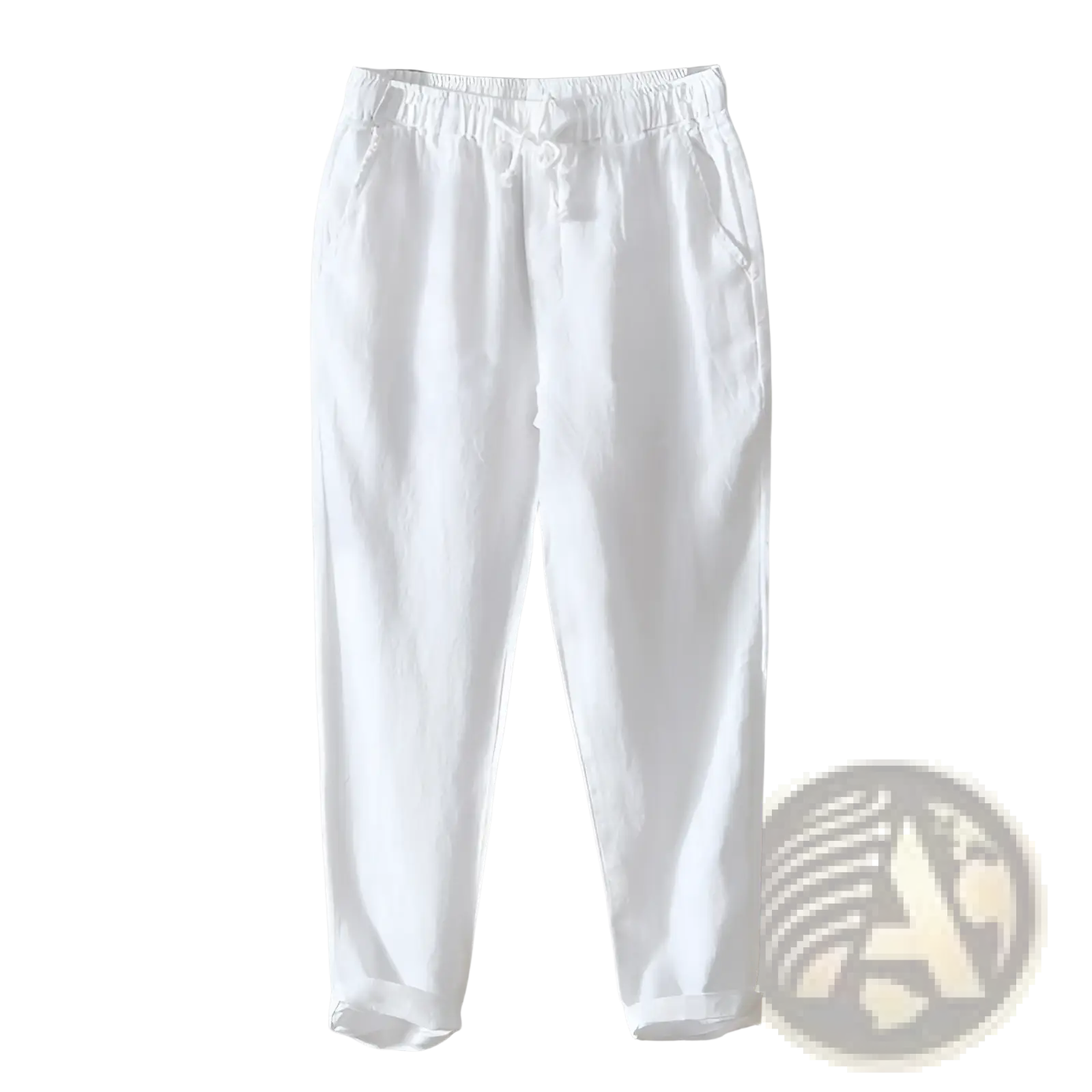 Men's Casual Plus Size Straight Fit Linen Joggers