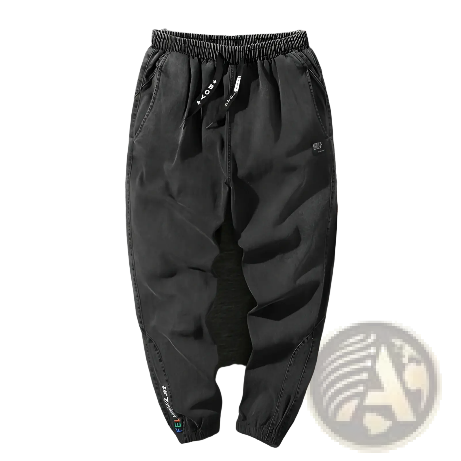 Men's Relaxed Fit Denim Joggers with Drawstring Waist