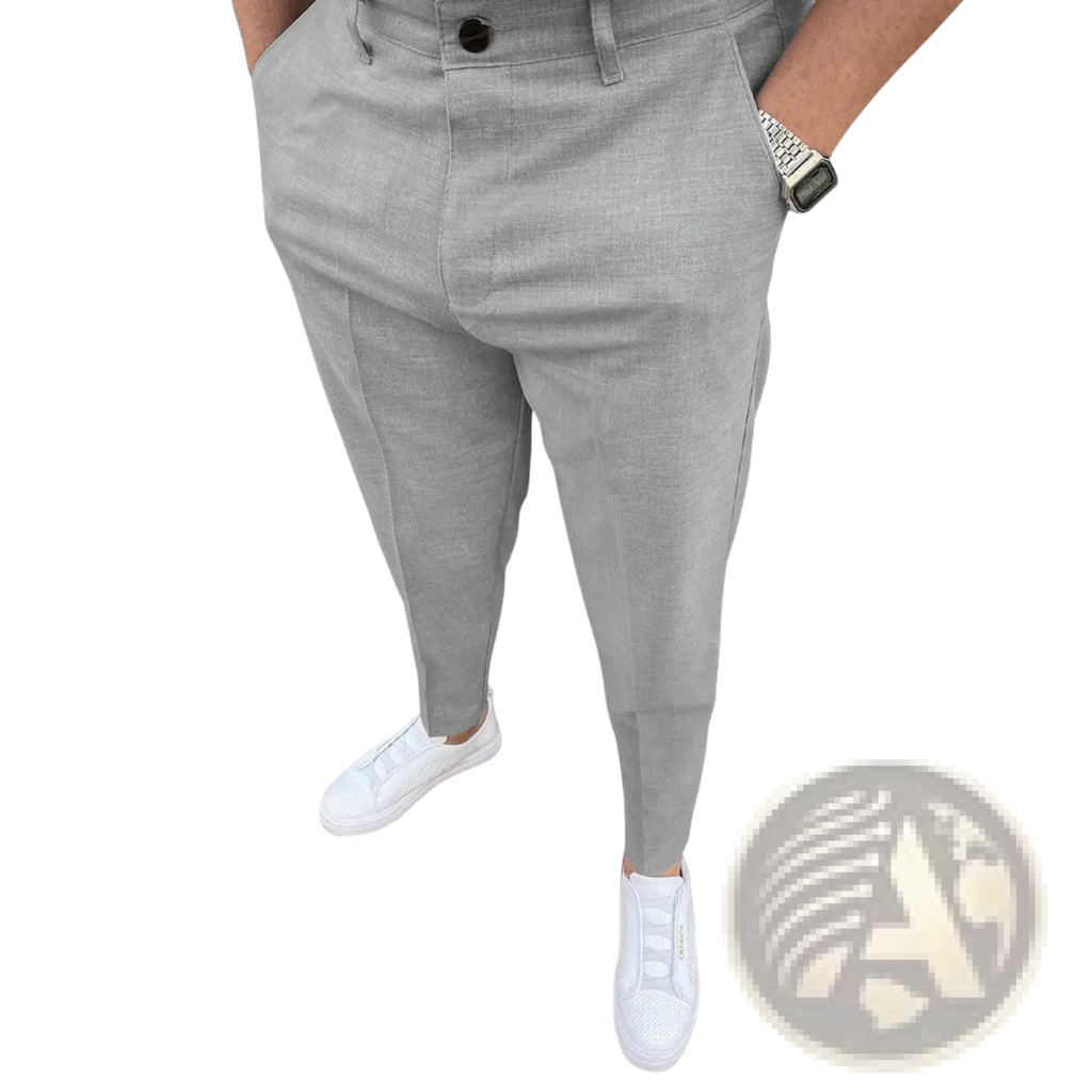 Men's Slim Fit Textured Tapered Chinos