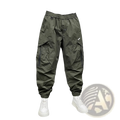 Men's Tapered Cargo Joggers with Elastic Waist and Pockets